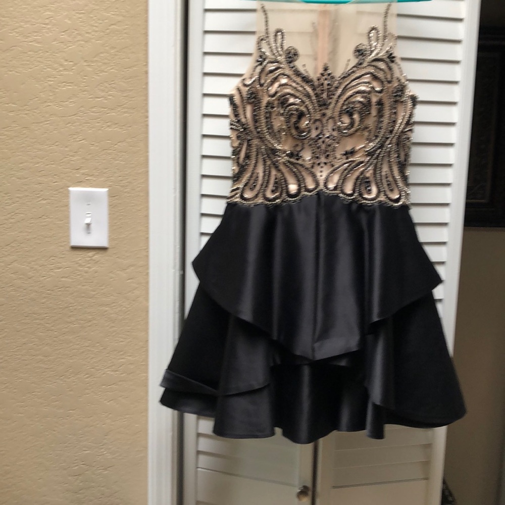 Beaded black dress